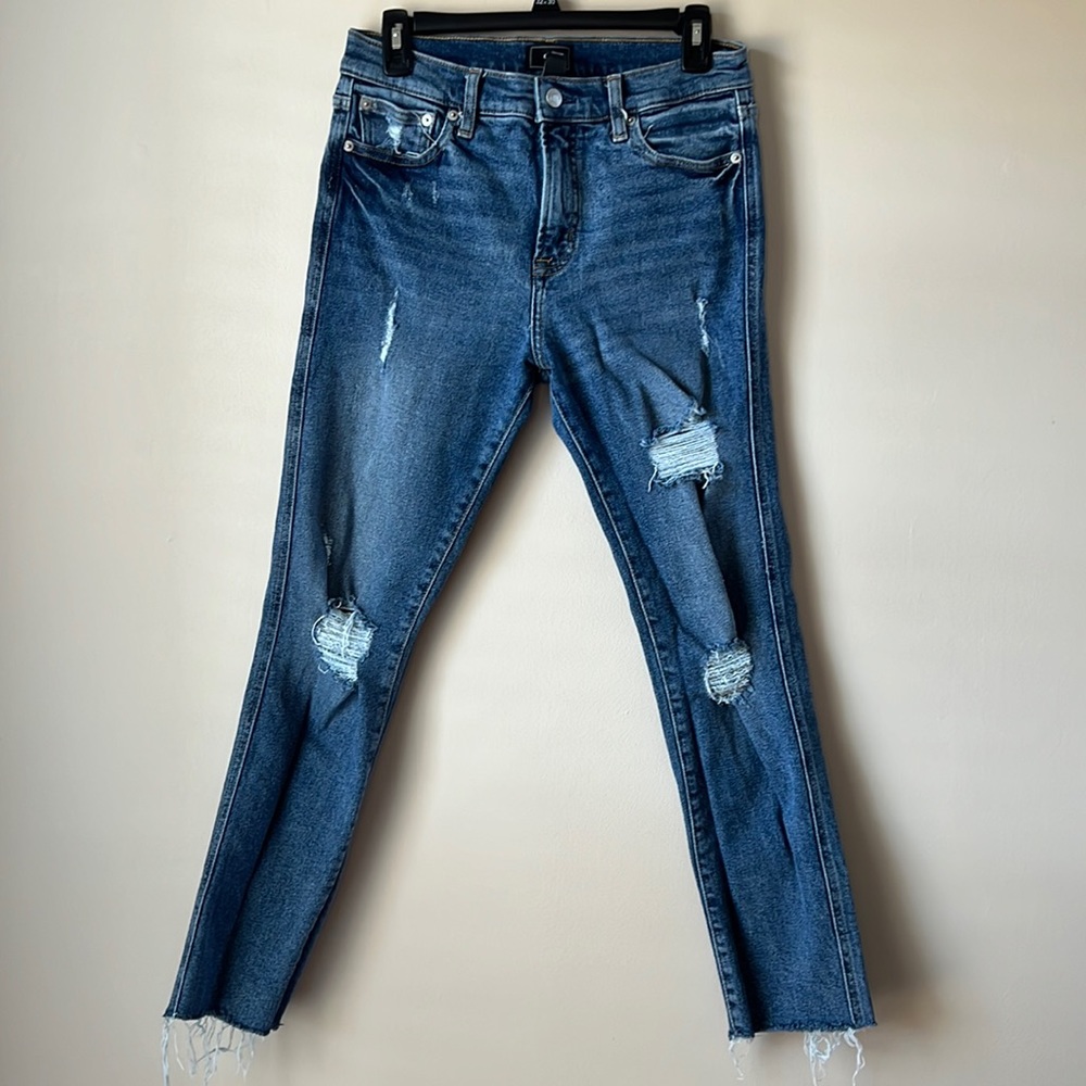 Gap Slim Straight Distressed Jeans